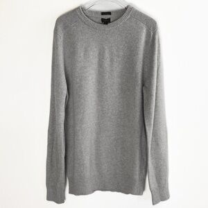 J CREW Slim Merino Wool, Alpaca blend Crew Neck neutral Sweater Mens size M